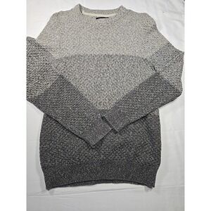 London Fog Sweater Mens Small Gray Cable Knit Pullover Grandpacore‎ Classic